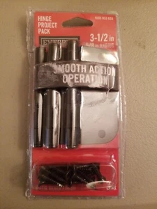 EVERBILT 3½" w/ ⅝" Radius Hinge Pack - Matte Black - 3 Pack (Q4) - Picture 1 of 5