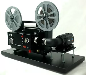 Unidad de transferencia de video proyector de películas Elmo doble 8 incorporada cámara Sony 4K UHD NTSC - Imagen 1 de 6