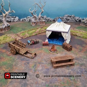 Terreno de juego - Travellers Camp 2 - Warhammer AoS DnD Pathfinder - Imagen 1 de 6