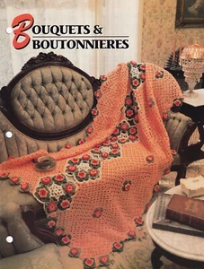 Annie's Crochet Afghan BOUQUETS & BOUTONNIERES Pattern Leaflet - Picture 1 of 1