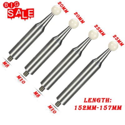 152-157mm L Coordinate / CMM special ceramic standard ball 20-25mm thread M8-M10 - Image 1 of 4