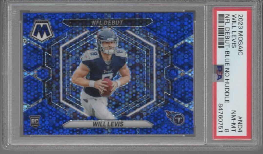 2023 Panini Mosaic NFL Debut Blue No Huddle #ND-4 Will Levis RC /75