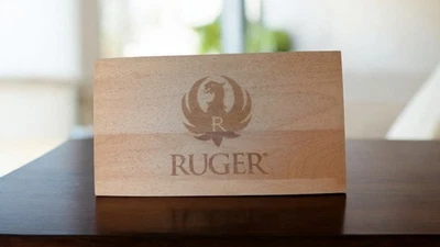 Ruger Pistol Storage Box – Beech Wood, 9" x 16"x4". - Image 1 of 4