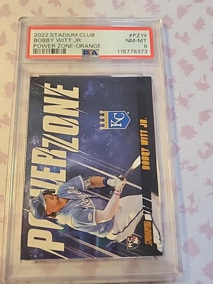 2022 Stadium Bobby Witt Orange Power Zone Psa 8 - Image 1 of 2