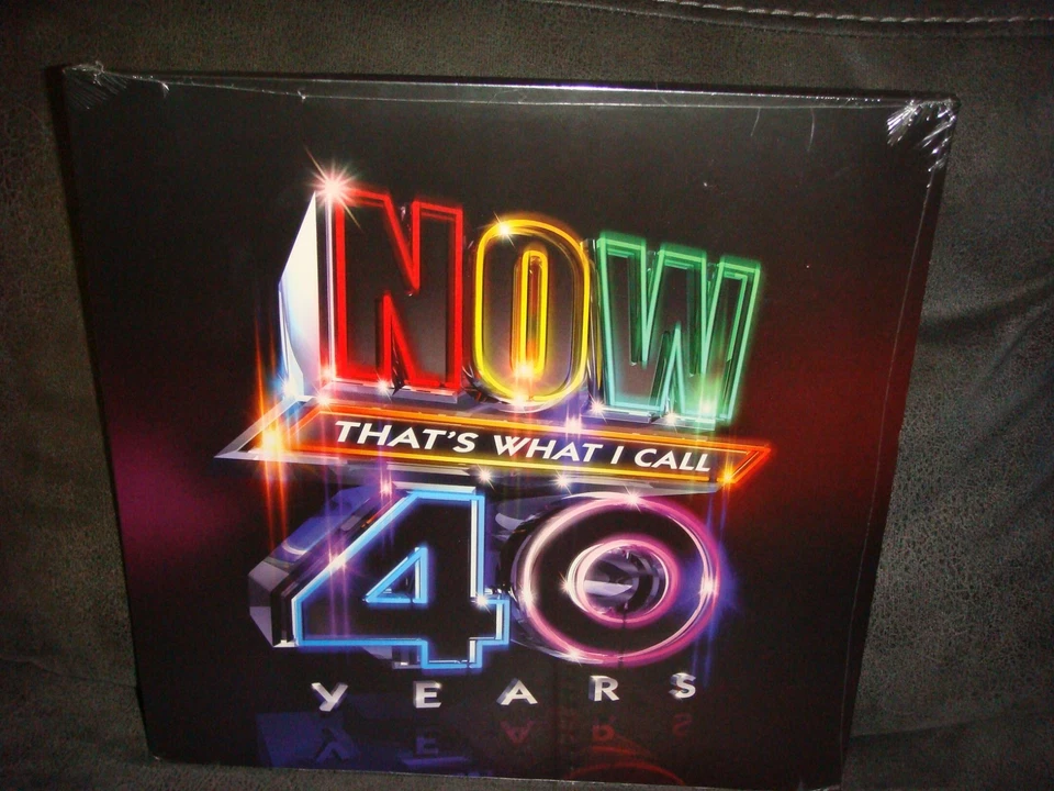 NOW THAT'S WHAT I CALL 40 YEARS - 3 x COLOURED VINYL LP RECORD ALBUM-SEALED - Image 1 of 4