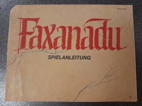notice booklet faxanadu nintendo nes PAL NOE 🇩🇪