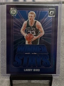 LARRY BIRD Winner Stays Purple Holo 2024-25 Panini Donruss Optic - Picture 1 of 3