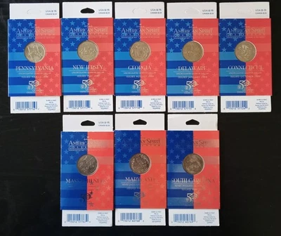 Hallmark American Spirit Collection - Uncirculated Quarters, 8 from 1999, 2000 - Image 1 of 2