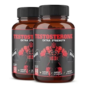 2X Legal STEROID ANABOLIC Pill BULKING Testosterone Booster MUSCLE GROW,11 Herbs - Picture 1 of 12