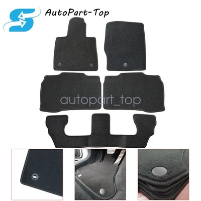 5PCS For 2020-2025 Ford Explorer ST-Line XLT Front & Rear Floor Mats Carpet - Image 1 of 4