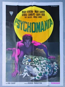 Manifesto poster 4F PSYCHOMANIA 1974 PSICHEDELICO HORROR ZB37 - Foto 1 di 1