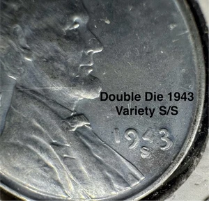 1943 steel penny double die lincoln - Picture 1 of 5