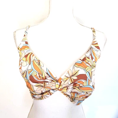 ¡¡NUEVO!! Top de natación L*Space para mujer TALLA DD tropical floral melocotón ringo solo LSRIT21P Foto 1 de 4