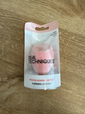 Real Techniques - Miracle Powder Sponge Makeup Schwamm NEU - Bild 1 von 2