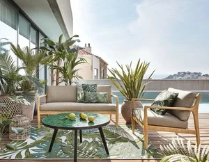 Tappeto Tropicale Maison Du Monde Interno Esterno 200x300 - Foto 1 di 6