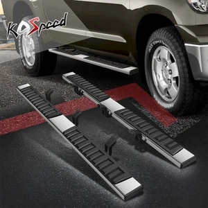 6.75 in Flat Side Step Bar Running Boards for Toyota Tundra Double Cab 2007-2021 - Picture 1 of 9