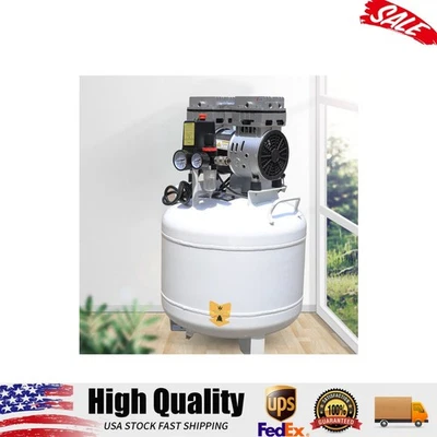 Compresor de aire dental portátil 40L bomba de aire silenciosa sin aceite 110V Foto 1 de 4