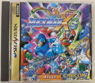 Sega Saturn ROCK MAN X3 Soft CAPCOM Retro Game Japan Used Free Shipping - Image 1 of 3