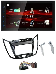 JVC USB Bluetooth MP3 DAB 2DIN Autoradio für Ford C-Max Kuga Klavierlack schwarz - Bild 1 von 8