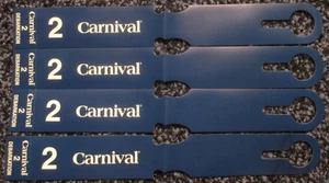 Carnival Cruise Line Luggage Tags Debarkation #2 (Lot Of 4) - New - Picture 1 of 1