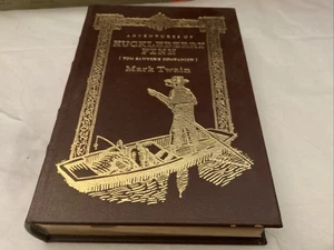 THE ADVENTURES OF HUCKLEBERRY FINN by Mark Twain Leather Bound Easton Press 1994 - Picture 1 of 2