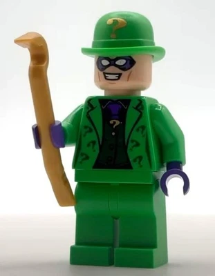 LEGO DC Batman The Riddler Minifig from Arkham Asylum 76300, NEW - Image 1 of 2