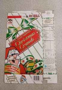 1996 Cap'n Crunch's Christmas Crunch Vintage Empty Quaker Cereal Box - Picture 1 of 7