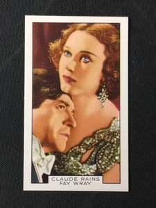 1935 Gallaher Film Partners #38 Claude Rains / Fay Wray The Clairvoyant - Picture 1 of 2