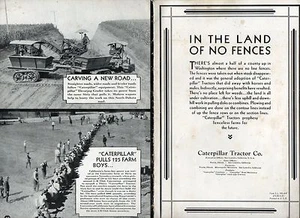 TRATTORE MACCHINE AGRICOLE IND CATERPILLAR TRACTOR CO.1930 PRODUZIONE IMPIEGHI - Picture 1 of 1