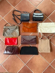 Lot of 10 Vintage Clutch & Regular All Occasion Evening Bags Handbags - Picture 1 of 1
