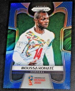 2018 Prizm World Cup Moussa Konate Blue # /199 Prizms Refractor Parallel