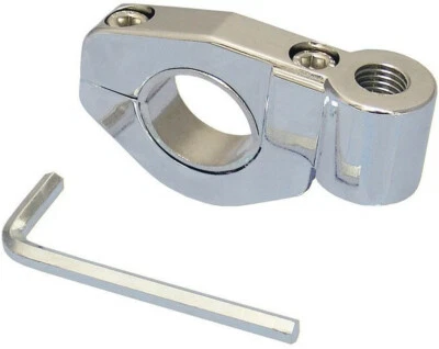 Spiegelschelle Spiegelhalter verchromt M10 22mm / 25mm Motorrad Trike Cruizer