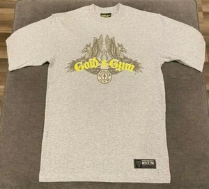 Neu ohne Etikett Gold's Gym T-Shirt HERREN SMALL S meliert grau Training Muskel Retro Vintage Herren - Bild 1 von 6