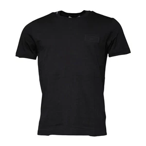 DOLCE & GABBANA T-shirt Black Cotton Crew Neck Short Sleeves IT48/US38/M 980usd - Picture 1 of 7