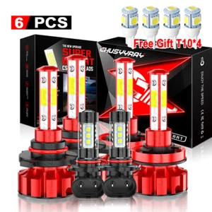 Luces LED 6x 9005 H11 Luz Alta Baja- 9145 Luz Niebla Para For 2011-2018 RAM 1500 - Picture 1 of 16