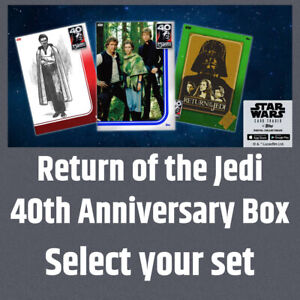 Boîte 40e anniversaire Topps Star Wars Card Trader Retour du Jedi