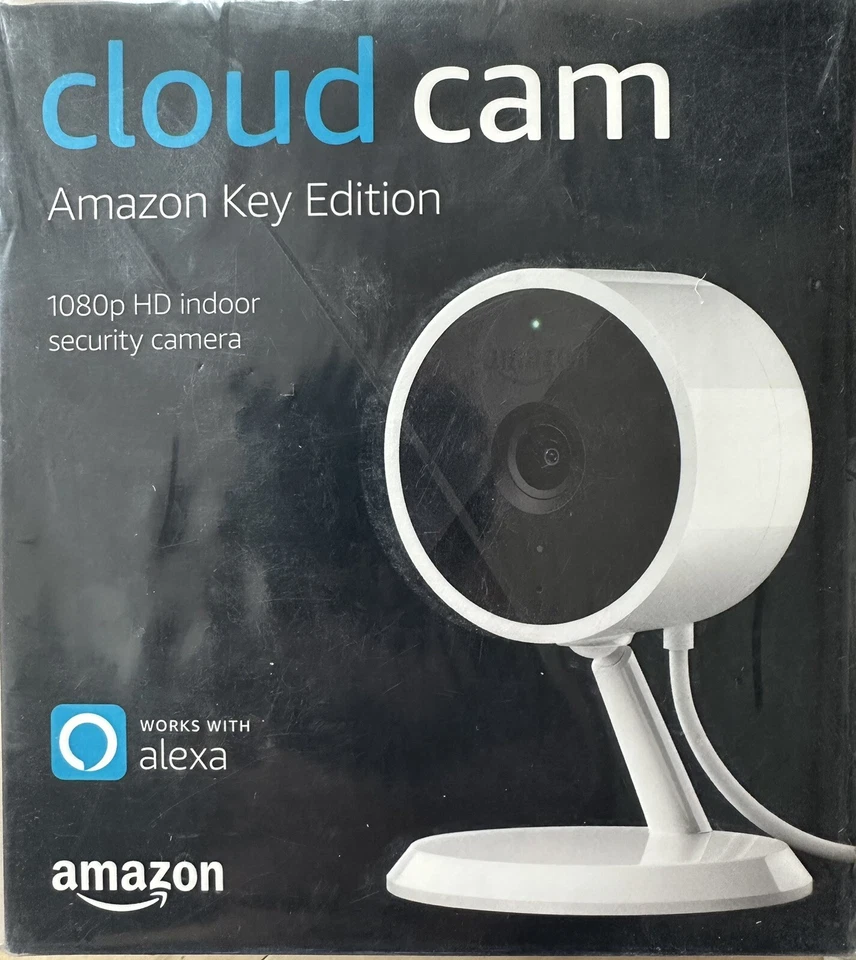 Amazon Cloud Cam Key Edition Indoor Security Camera - White - NEW & SEALED - Image 1 of 1