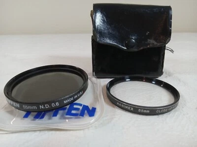 Объектив Hanimex 55 мм крупным планом и Tiffen 55 мм N.D.0.6 США - Изображение 1 из 4