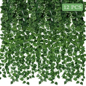 12PCS 78inch Artificial Ivy Leaf Fake Hanging Plants Vines for Home Office Decor - Picture 1 of 11