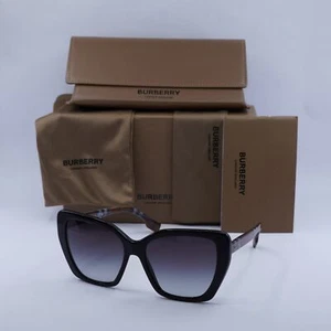 BURBERRY BE4366 40418G Black/Gradient Grey 55-16-140 Sunglasses New Authentic - Picture 1 of 7