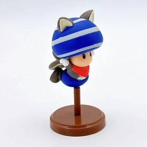 Choco Egg New Super Mario Bros. U Mini Figure "Flying Squirrel Toad(Blue)" Japan - Picture 1 of 8