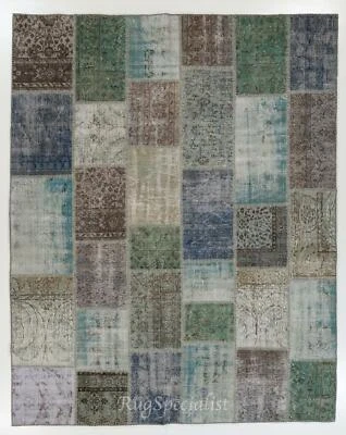 Handmade Patchwork Rug Made from Over-Dyed Vintage Carpets, CUSTOM OPTIONS Av. - Image 1 of 4