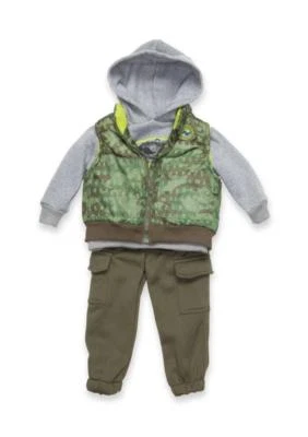 NANNETTE Bebé Niño 12M Rugido Conjunto Chaleco 3 Piezas Nuevo con Etiquetas $50 Foto 1 de 2