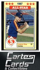 Cameron Drew 1987 Jennings Southern League All-Stars #7  Columbus Astros