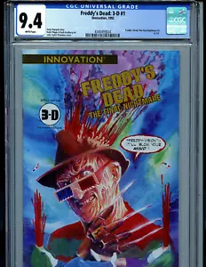 Freddy 3D #3 CGC 9.4 NM 1992 Comic book Freddy's Dead 3 Innovation B3 - Picture 1 of 4