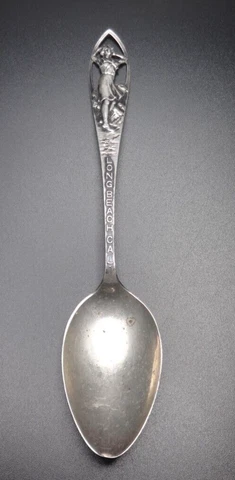 Sterling Long Beach California Silver  .925 Souvenir Spoon Vintage Cover