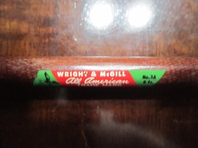Caña de pescar con mosca vintage Wright & McGill 8' All American 2 piezas Foto 1 de 4