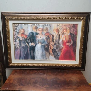 Lena Sotskova "Entourage" Signed Numbered Limited Edition Giclee Canvas Print - Picture 1 of 11