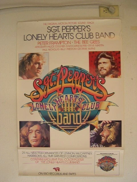 The Bee Gees Beegees Peter Frampton Poster Old - Image 1 of 1