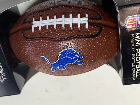 NEW - DETROIT LIONS "HAND-HELD" MAGNETIC BOTTLE OPENERS FOOTBALL Cover